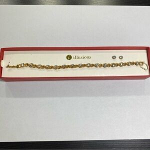 Illusions bracelet and cups old jewelry